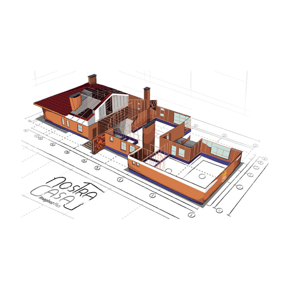 Plan 3d de maison