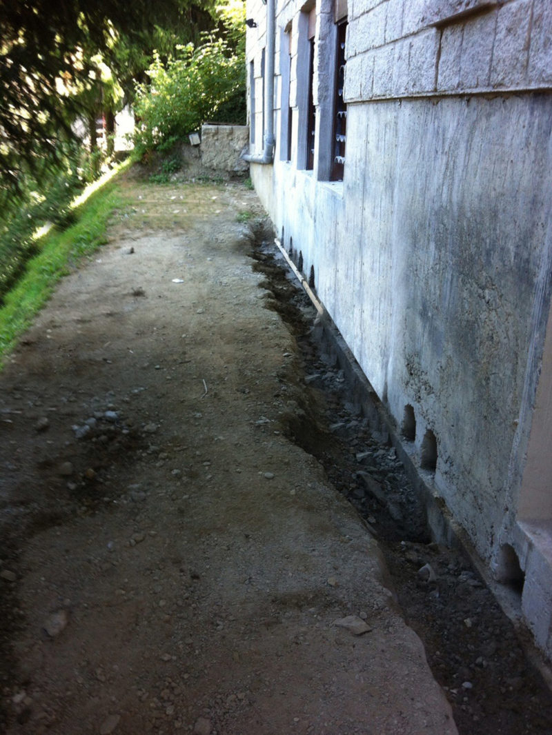 Terrasse extérieure avant travaux